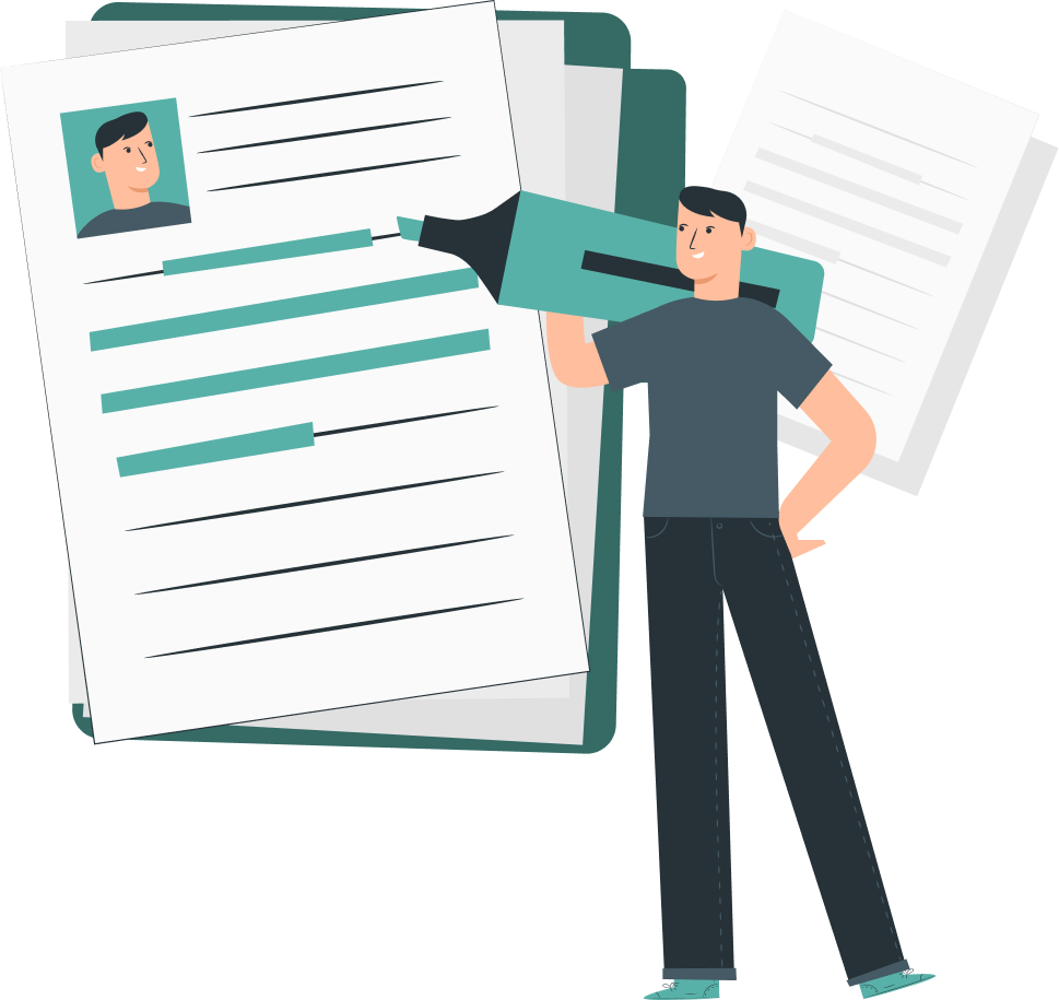 Resume Writing Illustration